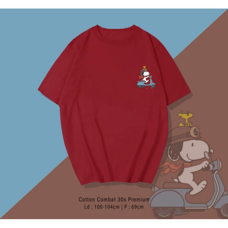 T-SHIRT / TUMBLR SNOOPY VESPA PREMIUM OVERSIZE