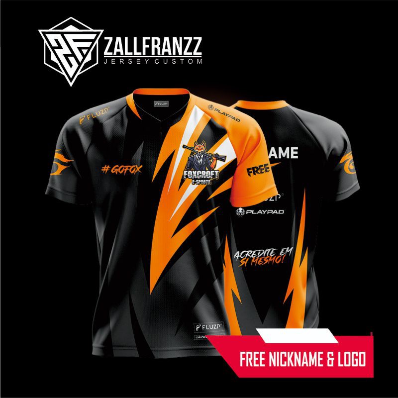 Jersey Baju Kaos Gaming Costum MLBB PUBGM Free Fire AOV CODM Terbaru 2021
