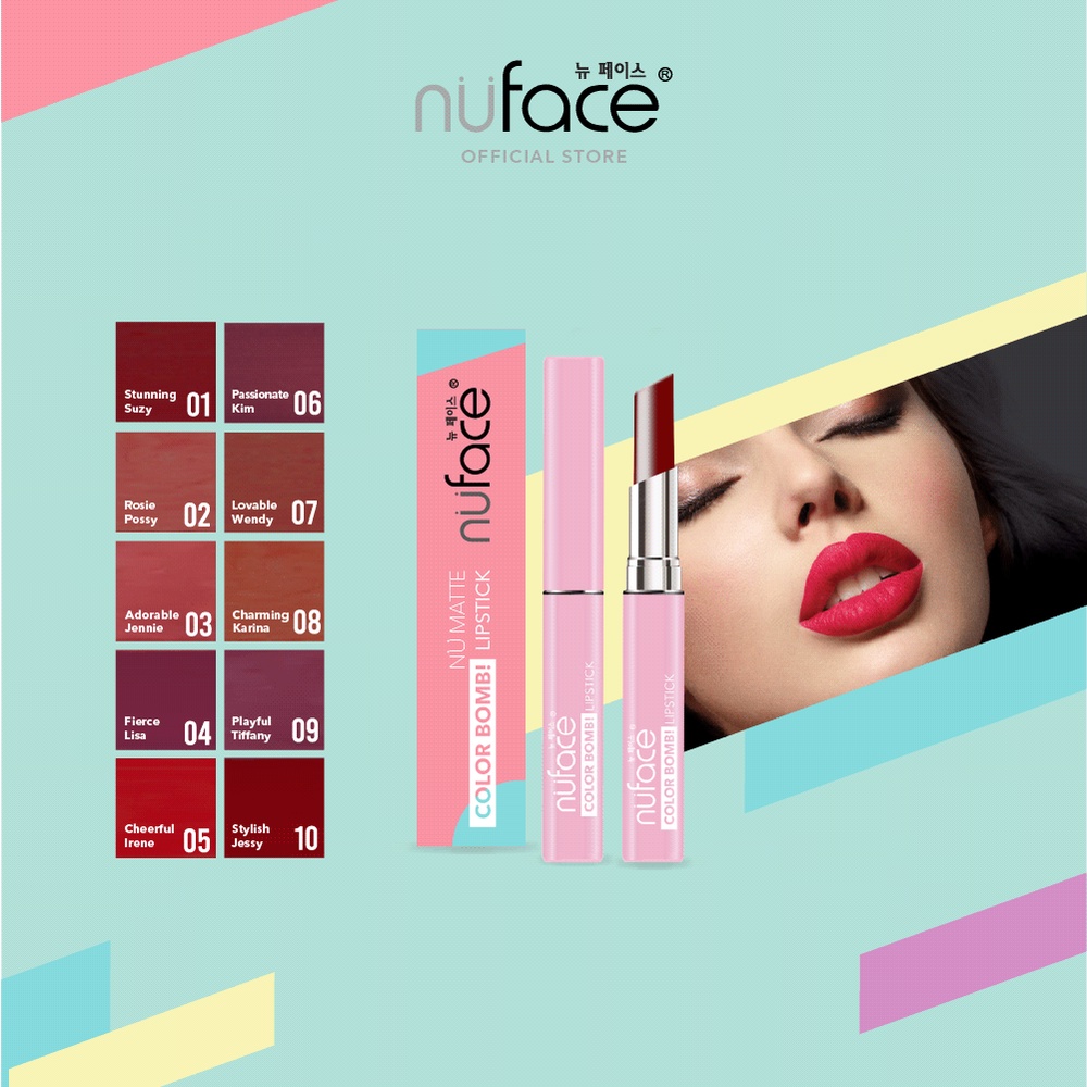 Nuface Nu Matte Color Bomb Lipstick - Charming Karina