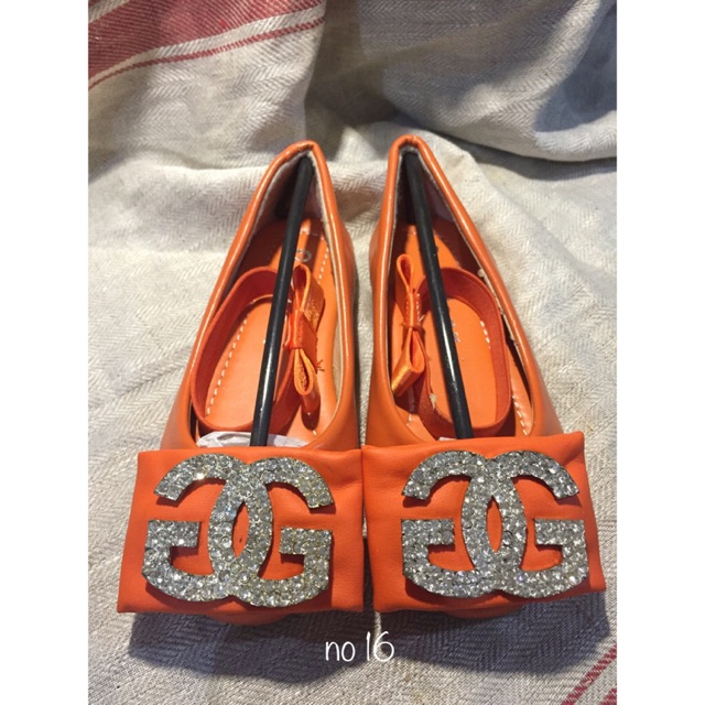 Sepatu pesta mewa anak murah REJECT pabrik GG Bear Orange