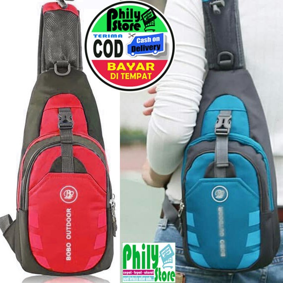 READY STOCK BOBO OUTDOOR Tas Selempang Sport Anti Air Olahraga Murah Import