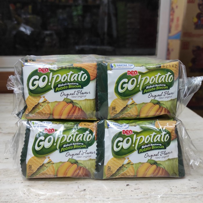 

Wafer-Biskuit- Go Potato Renceng (1 Renceng Isi 20 Pcs) -Biskuit-Wafer.
