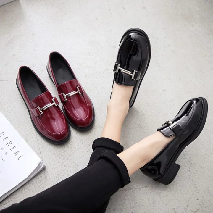 SEPATU WANITA OXFORD / SEPATU DOCMART LOAFERS PREMIUM 002