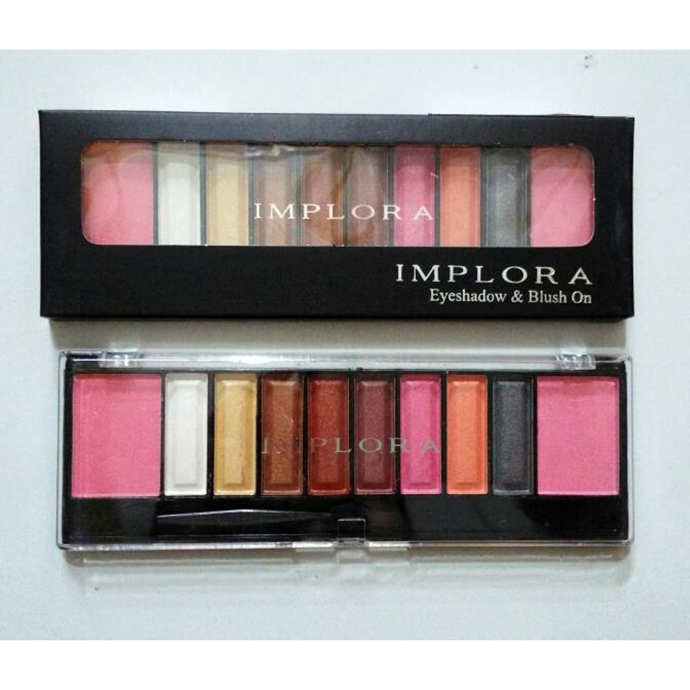 ❤ BELIA ❤ Implora (✔️BPOM) Eyeshadow Pallete + Blush On ( palet eye shadow ) Palette