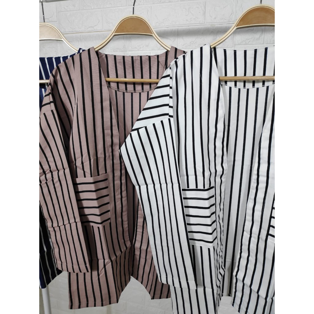 (COD) Daily Things Cardigan Kantong Salur Disa Fit XXL LD FREE