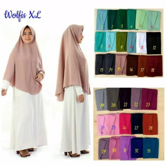 KHIMAR WOLFIS | KHIMAR JUMBO | KHIMAR SYARI | JILBAB WOLFIS | WOLFIS JUMBO | KHIMAR PET | PET ANTEM