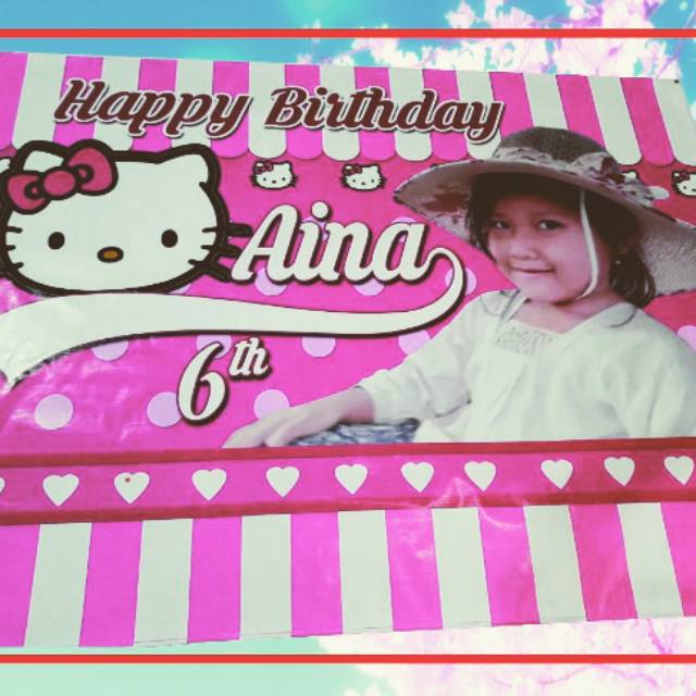 Banner Ulang Tahun Anak Karakter 2 x 2 meter
