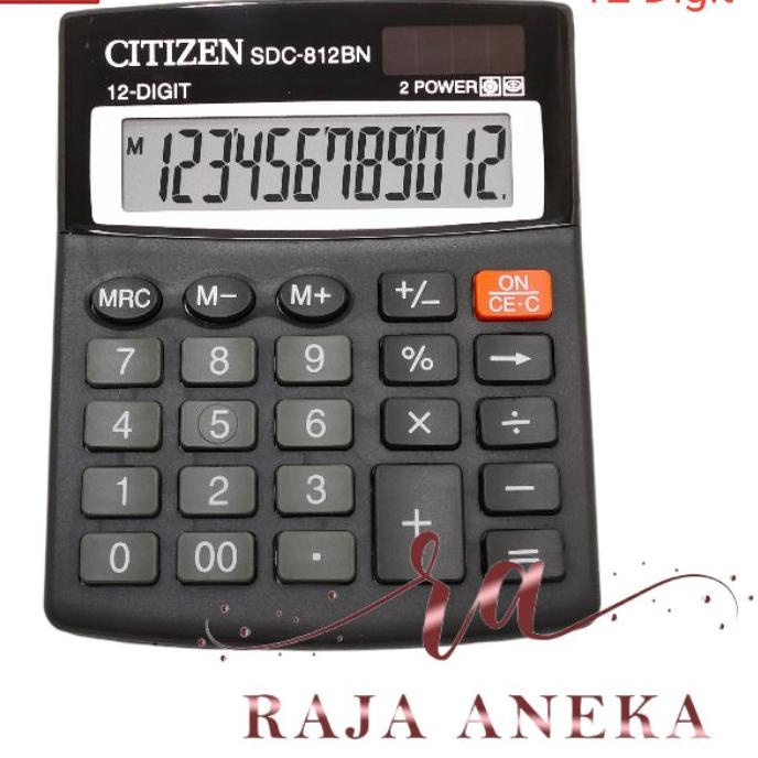 

Big Sale - KALKULATOR 12 DIGIT ANGKA MERK CITIZEN TYPE SDC-812 BN Citizen SDC-812BN 12 Digit