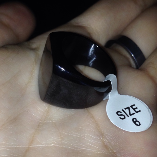 Cincin Black Signet Polos