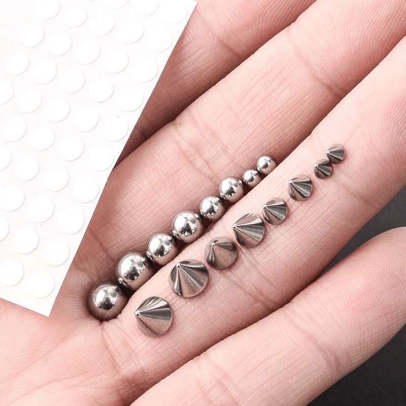 Set Anting Stud Tindik Alis Bibir Perut Palsu Non Piercied