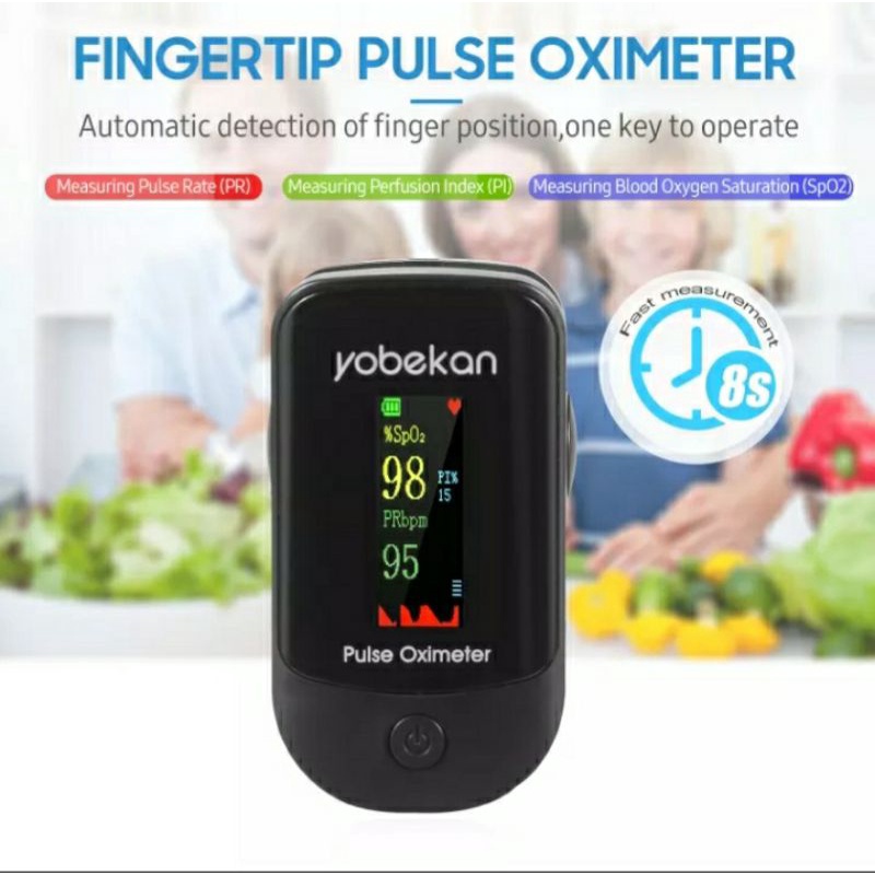 YOBEKAN Oximeter / Oxymeter / Pulse Oximeter / Fingertip Pulse Oximeter / Oxygen Saturation Monitor