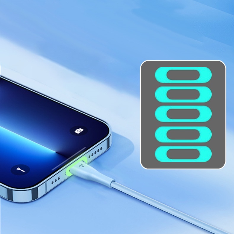 5pcs Luminous Charging Port Film Untuk Antarmuka Tipe-C Charging Port Stiker Pelindung Anti Gores Universal