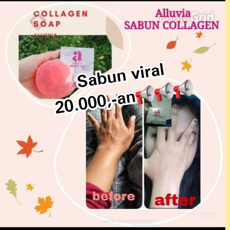 [100% ORI] ALLUVIA COLLAGEN &amp; GLUTATHIONE BEAUTY SOAP SABUN PEMUTIH WAJAH / BADAN / TANGAN 100% ORIGINAL