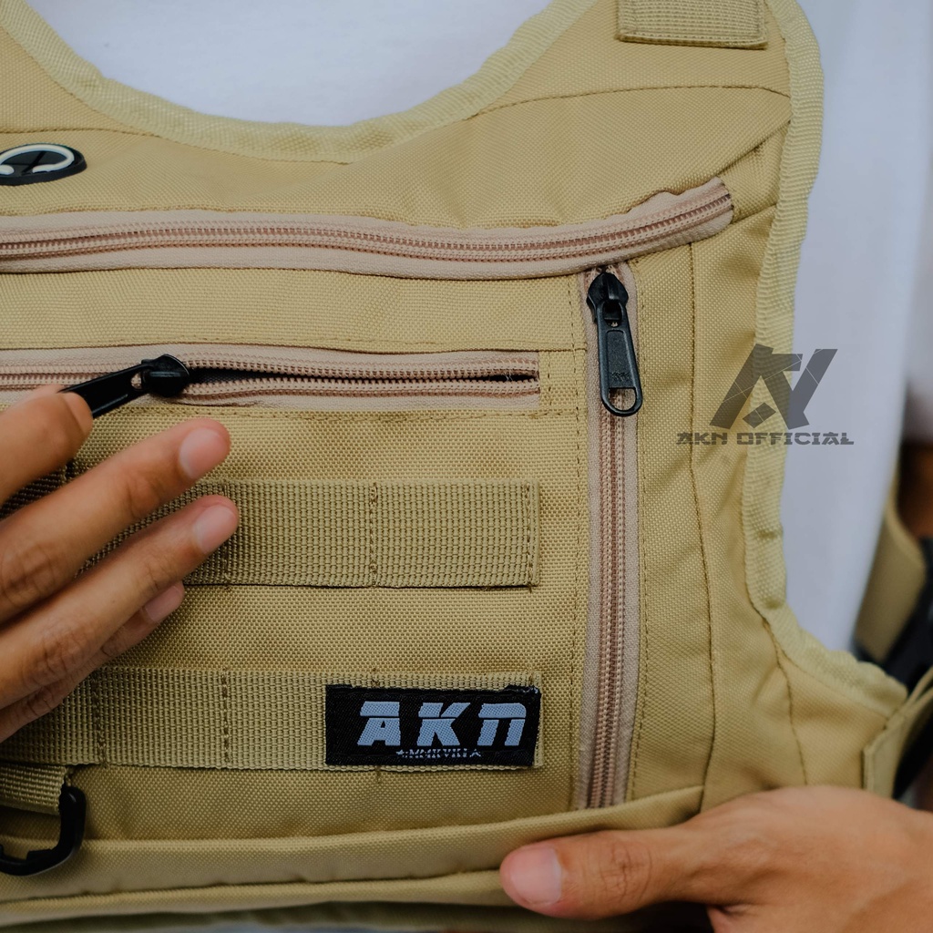 AKN - TAS ROMPI DADA PRIA TACTICAL CHEST BAG OUTDOOR AVENTURY