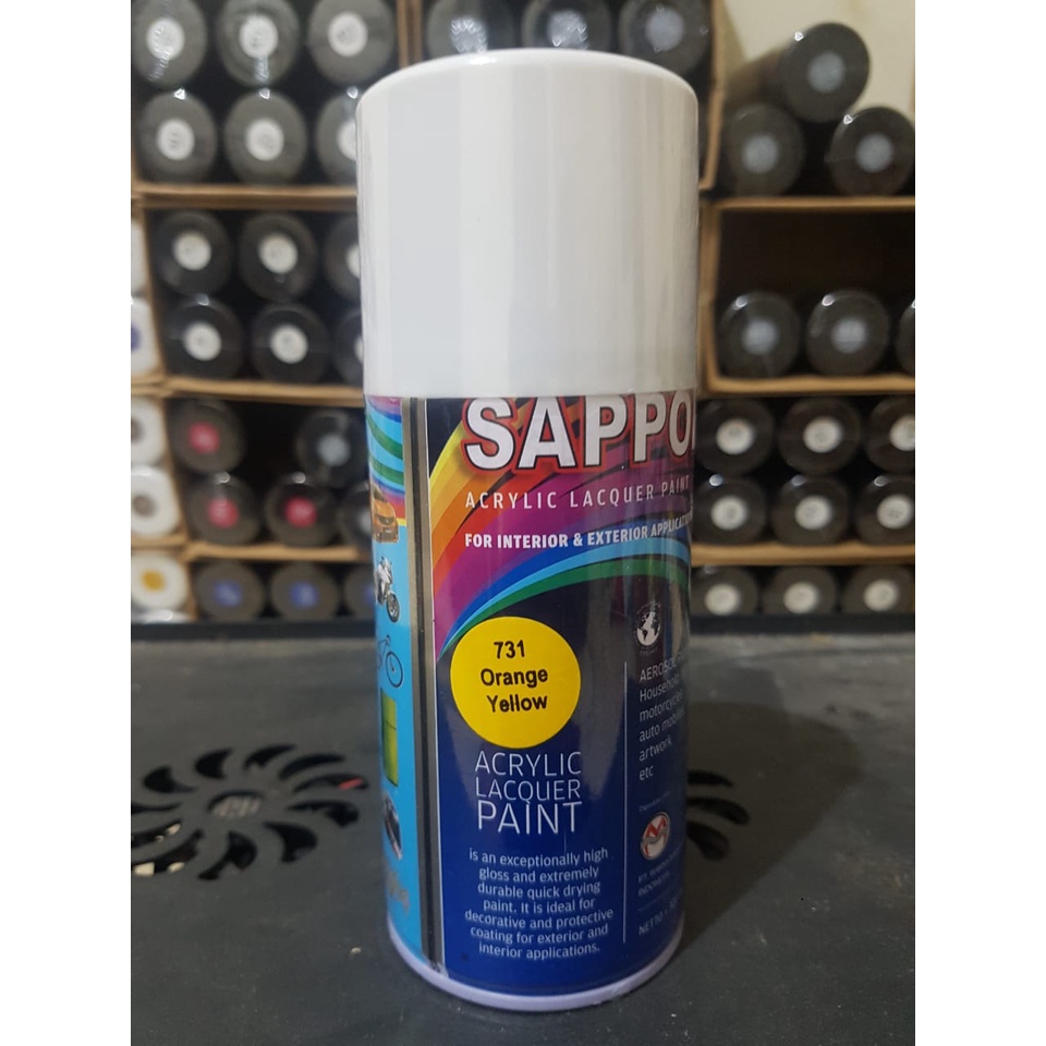 Cat Semprot Sapporo 731 Orange Yellow / Pylox / Pilok / Cat Aerosol