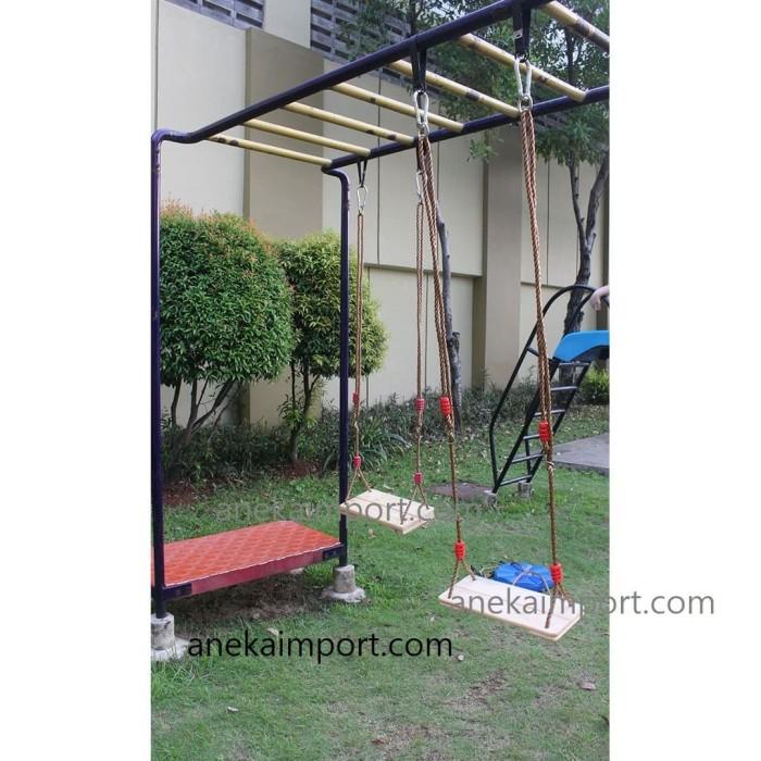 Ayunan Ayunan Kayu Rantai Tali Tambang, Ayunan Kayu Portable, Ayunan Dewasa