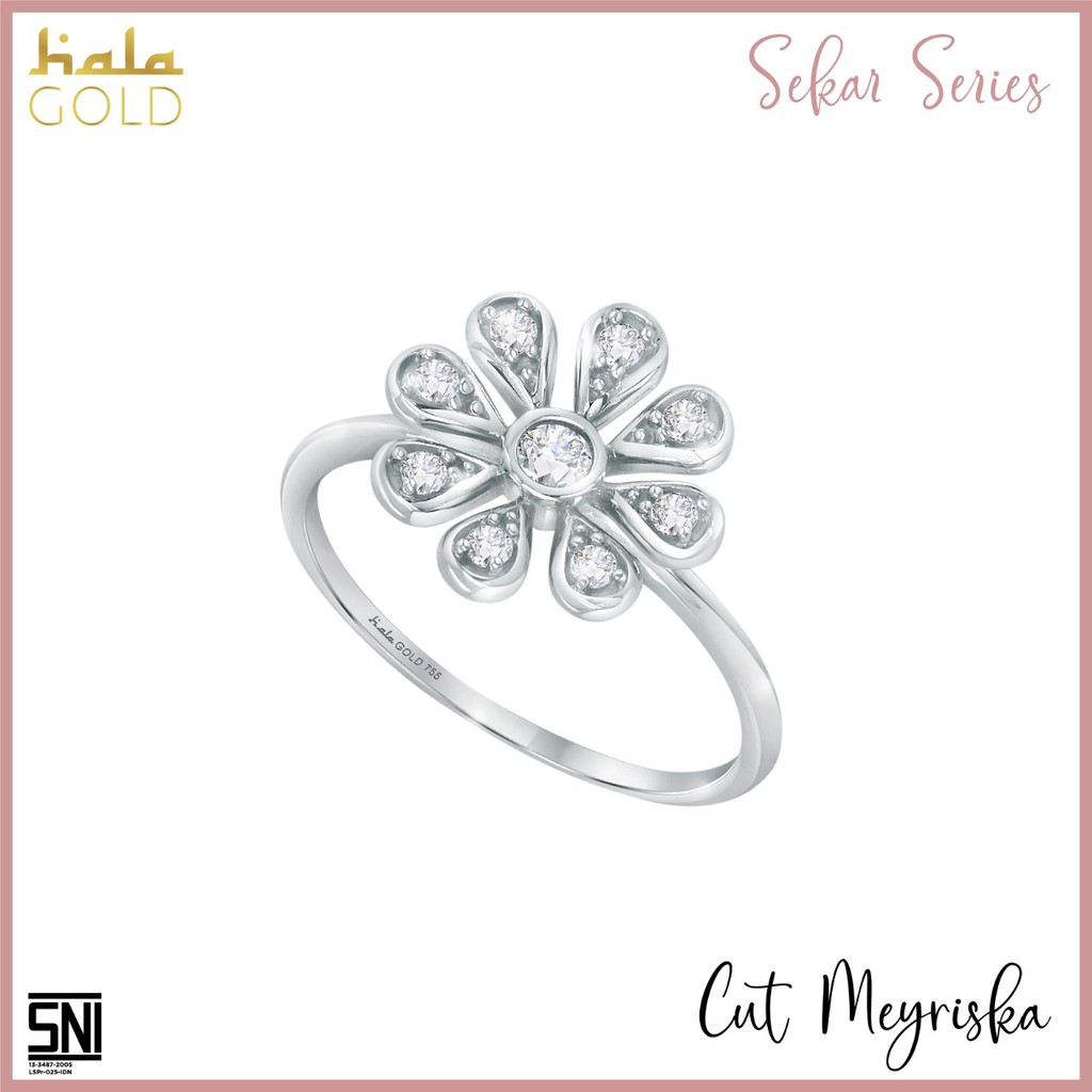 

Cincin Emas Sekar Hala Gold Cut Meyriska Paras Collection 3WZ1276