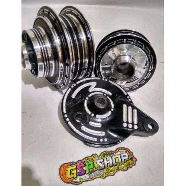 Tromol depan belakang ori bubut custom PNP FU,NINJA,GL,CB,MP,TIGER