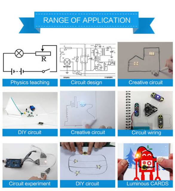 Silver conductive PEN / Penyambung jalur bentuk Pena