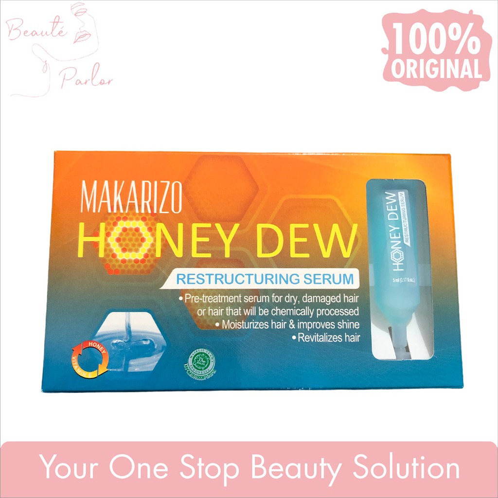 Jual Makarizo Honey dew Restructuring Serum 5x5ml Shopee Indonesia