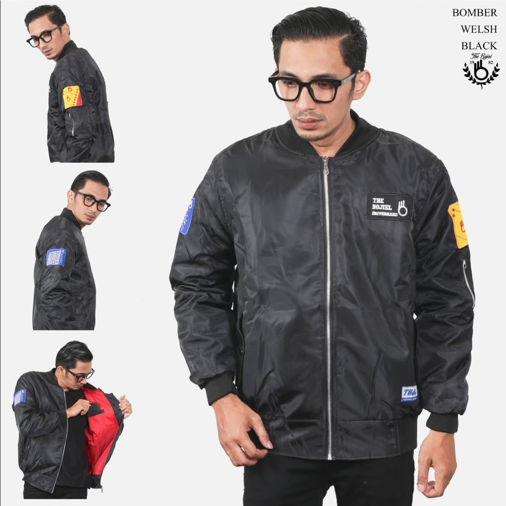 TERMURAH !! JAKET PRIA BOMBER/ JAKET BOMBER PILOT WELESH