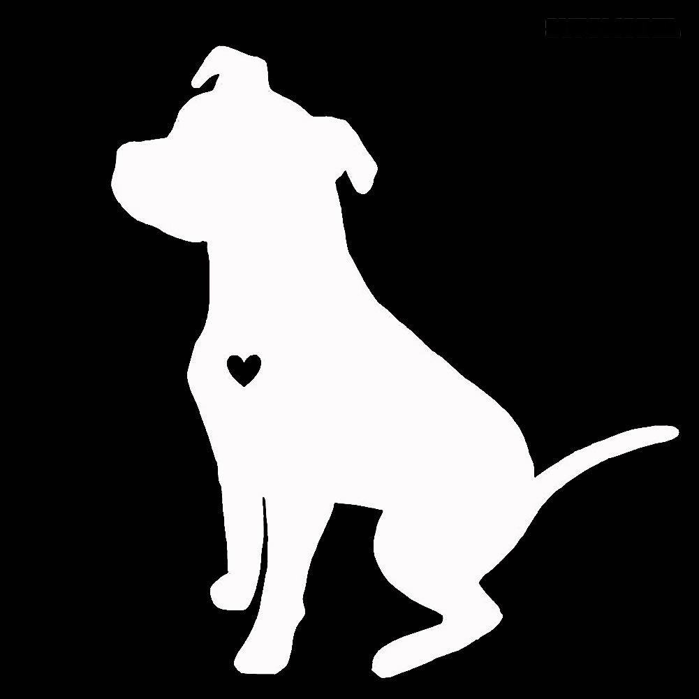 Stiker Reflektif Motif Anjing Pitbull Lucu Untuk Dekorasi Bodyjendela Mobil