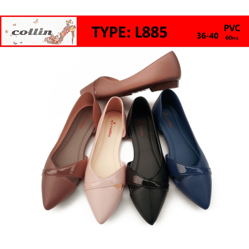 Miuccia Flat Shoes Wanita Sepatu  Wanita Bahan Jelly  