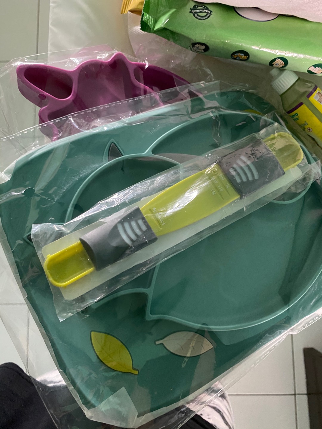 1pc Sendok Takar Dengan Model Ujung Ganda Dan Dapat Disesuaikan Untuk Masak / Baking