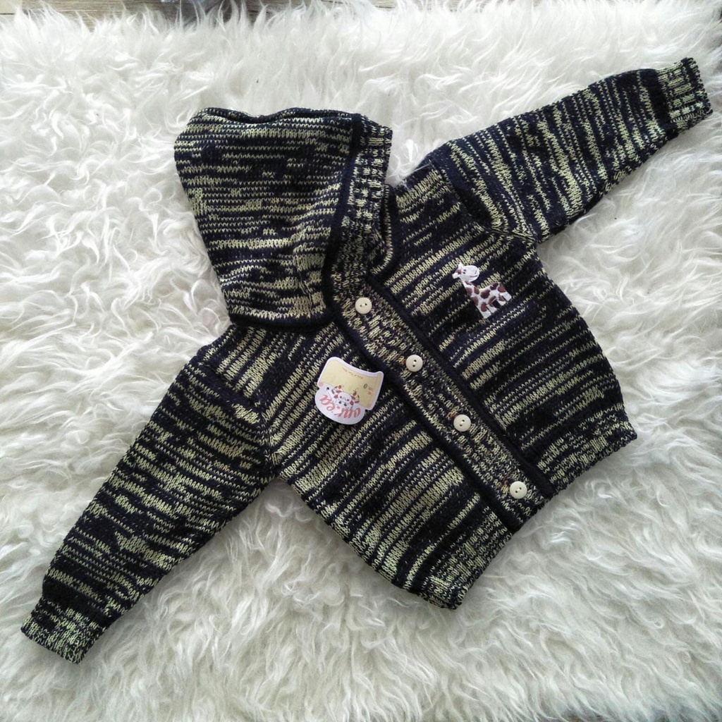 Jaket Bayi Rajut Onnea Warna Topi Laki Perempuan-21