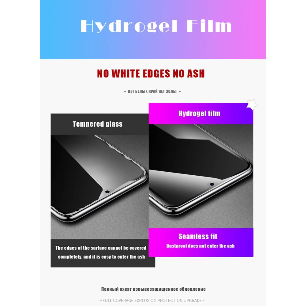 38D Hydrogel Film For Xiaomi Redmi Redmi k30 / K20 pro / K20 / Redmi 10X 4G / Redmi 10X 5G / Redmi 9 / Redmi 9A / k30 / K30 PRO / k30S / Note9 4G / Note9 5G / Note9 Pro / Note8 pro / Note8 / Note7 / 7 pro / Note10 / Note10 Pro Blueray Not Glass