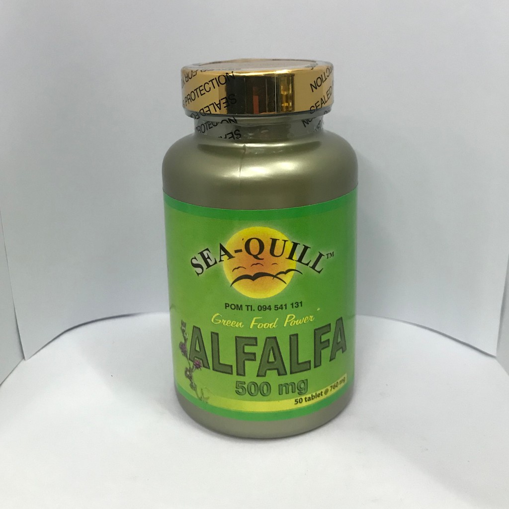 Sea Quill Alfalfa 500 Mg Suplemen Pencernaan Mengurangi Gas Lambung Obat Maag Detox Shopee Indonesia