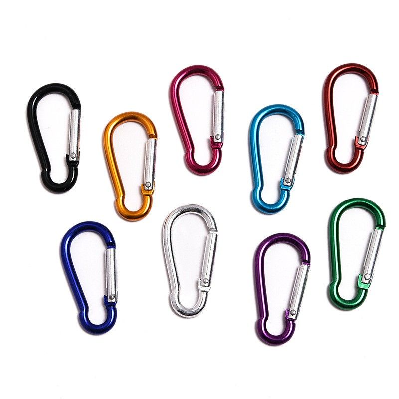 Carabiner mini gantungan kunci serbaguna aluminium alloy snap lock spring karabiner kecil