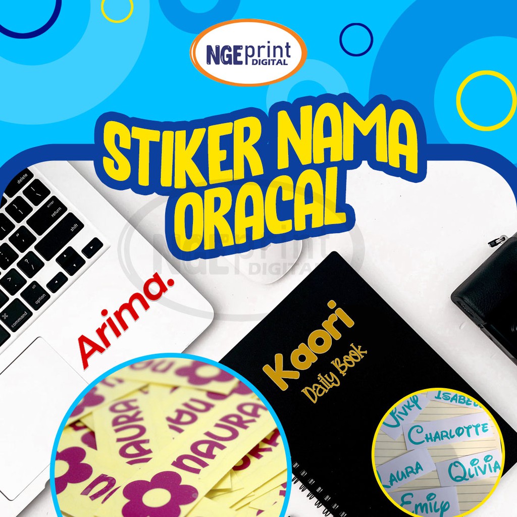 

Sticker Nama Waterproof Vinyl Decal Oracal Stiker Nama