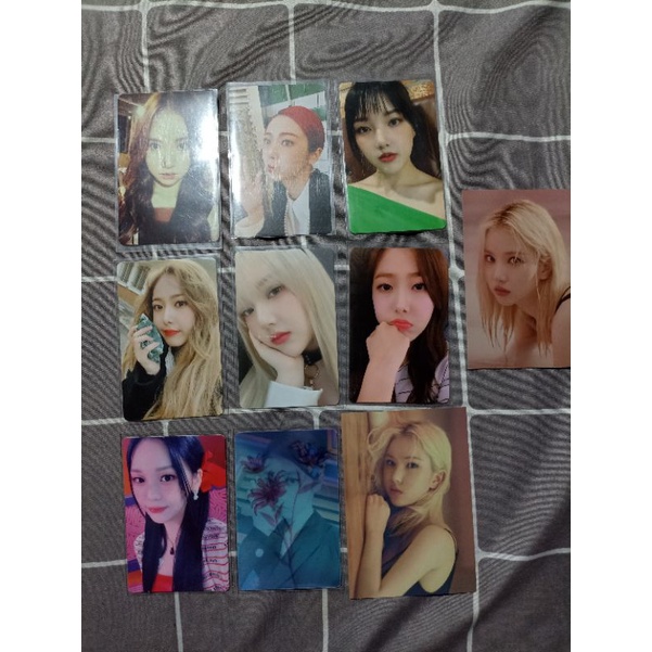 photocard gfriend viviz eunha sinb yerin umji lenti flower bud labyrinth sots fever bop bop hybe
