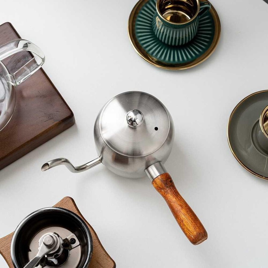 Teko Kopi Pitcher Coffe Pot Stainless Steel 500ml - DF50KFH - Silver