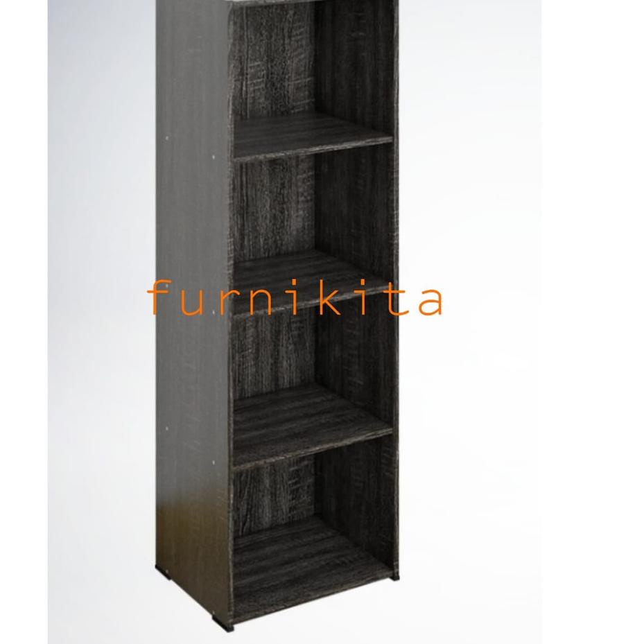 ☝ RAK BUKU SERBAGUNA SUSUN 4 KAYU ►