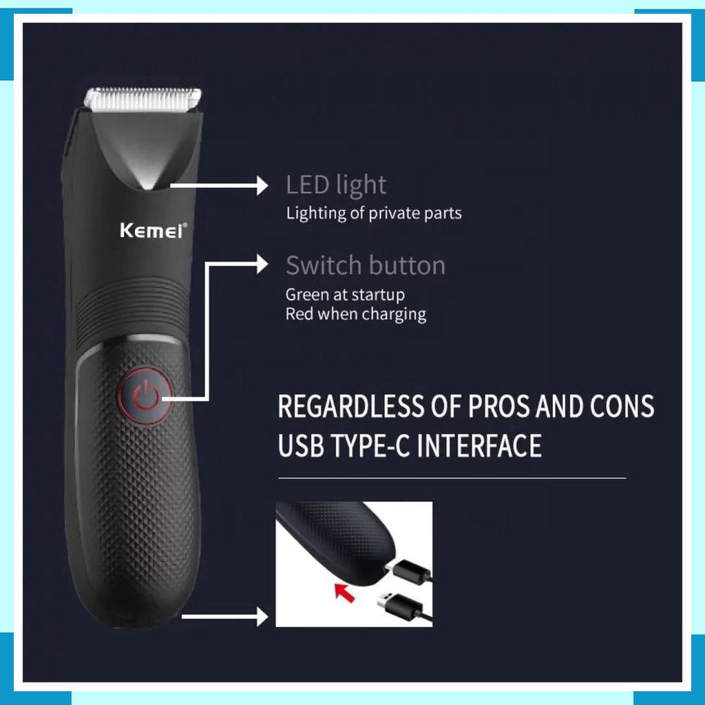 KEMEI 1838 Original Alat Cukur Rambut Hair Clipper Detailer Trimmer Pisau Keramik KM 1838 KM1838