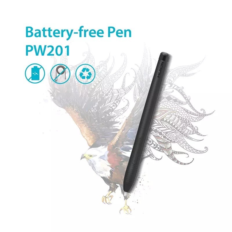 Huion PW201 Battery Free Pen for Digital Graphic Drawing Tablet H430P HST640