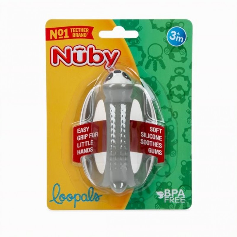 Nuby Loopy Legs Teether Mainan Gigitan Bayi Aligator / Monkey / Sloth