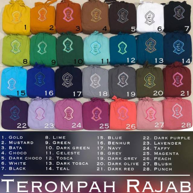 Mukena terusan Hadramaut terompah
