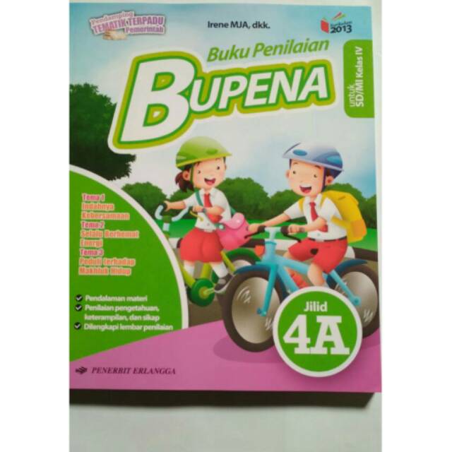  Buku penilaian Bupena 4A k13N sd kelas 4 Shopee Indonesia