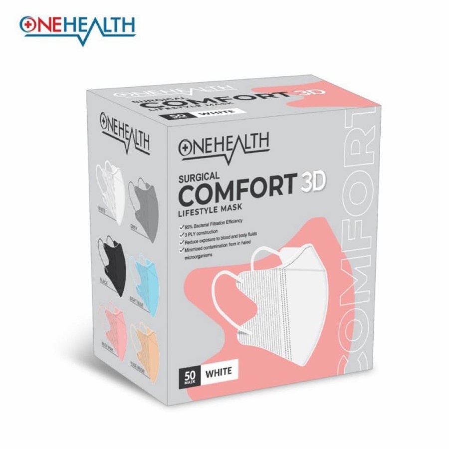 Masker One Health Comfort Duckbill 50 Pcs