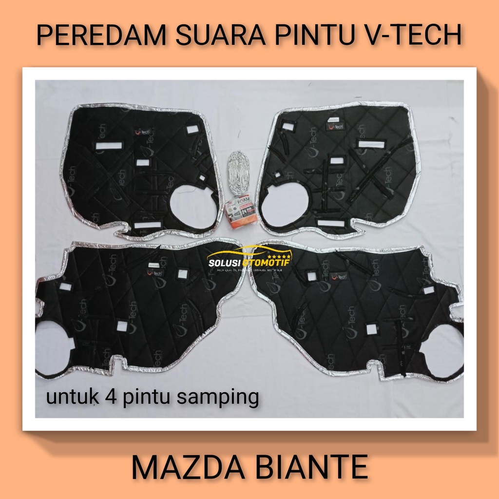 MAZDA BIANTE Peredam Suara Pintu Aksesoris Variasi Mobil VTECH Ori bonus Peredam Noise Speaker