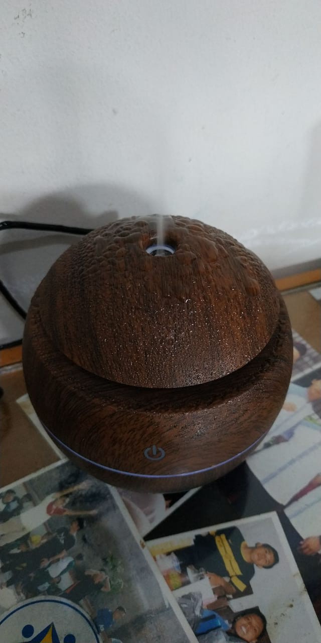Aromaterapi Aromatherapy Air Humidifier Lembab Desain Kayu Rgb Light High Quality