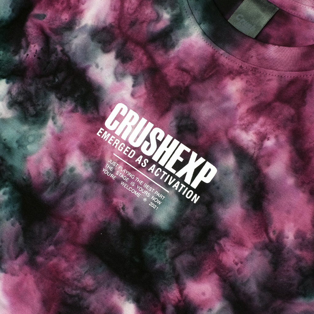 CRUSH EXP Kaos Tie-Dye TSC0905 MAROON