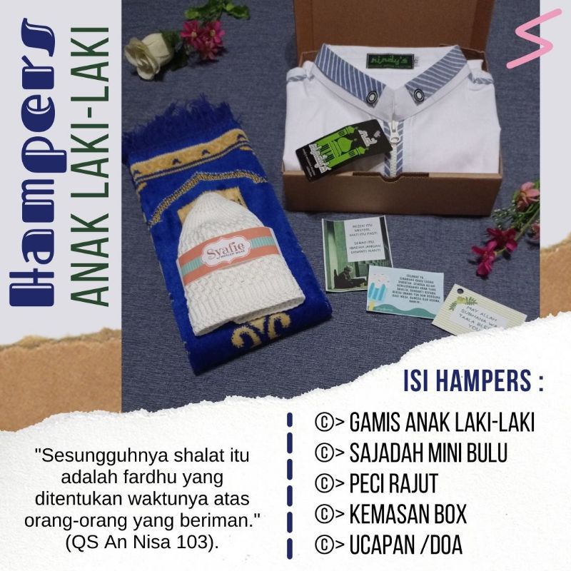HAMPERS - KADO ANAK LAKI-LAKI - KADO KHITAN / KHITANAN / SUNATAN - SETELAN KURTA DAN GAMIS ANAK