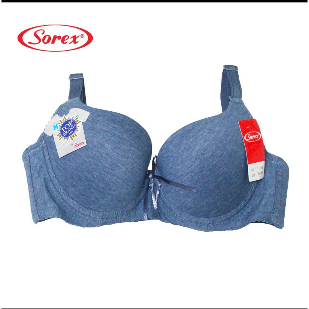 BH BRA SOREX 11105 ADA KAWAT FULL CUP BAHAN KATUN 3 STRAP STRIP BH WANITA UNDERWEARCUP B-C | ARA98ST