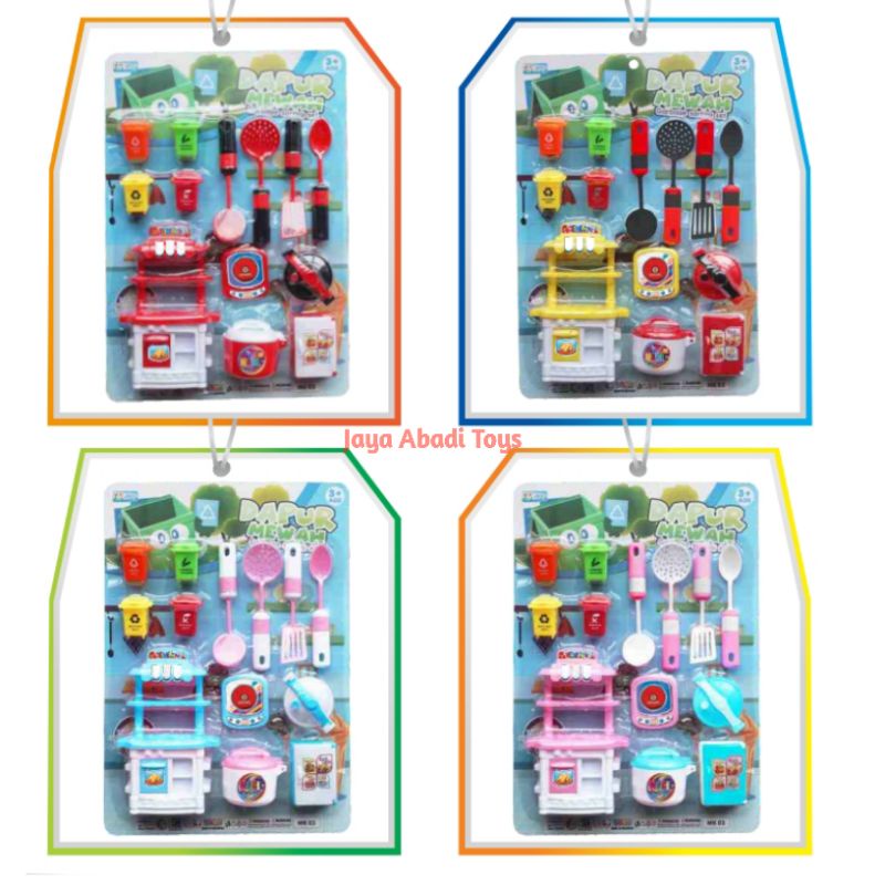 MAINAN ANAK MURAH !!! DAPUR GARBAGE SORTING SET MK03MEWAH