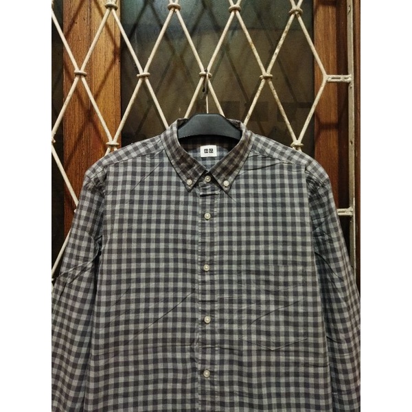 kemeja uniqlo second original M kemeja kasual pria murah terlaris