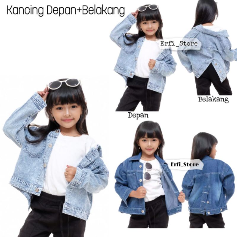 Jaket Jeans NIRINA anak Perempuan jaket anak perempuan